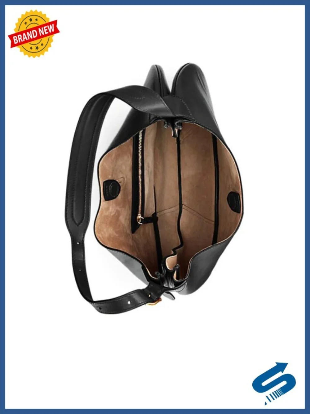 Suede & Split Leather Hobo Shoulder Bag Large Capacity Magnetic Closure Tote